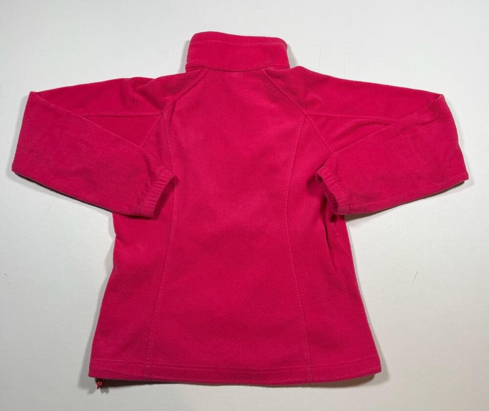 Columbia Jacket Womens Size M Pink Fleece Full Zip Pockets Lightweight Warm - Picture 2 of 6